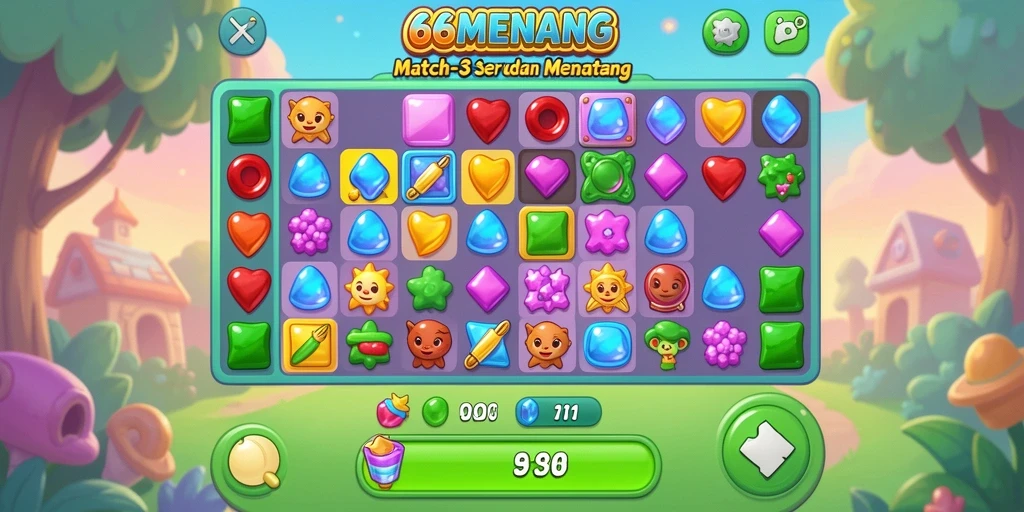 Tampilan gameplay yang dinamis dan menarik di 66MENANG.