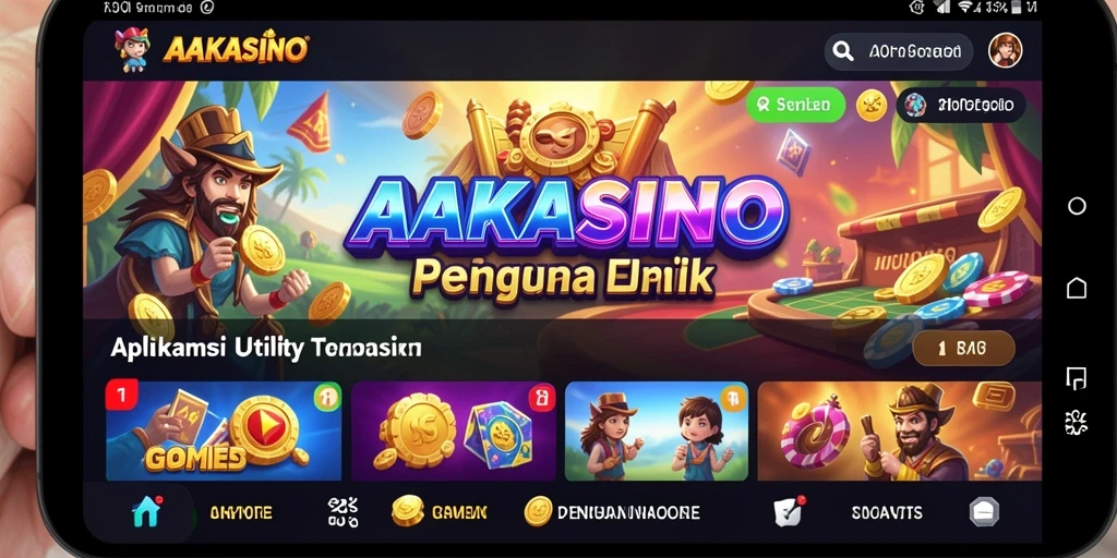 Tampilan antarmuka AAKASINO yang menarik dan mudah digunakan.