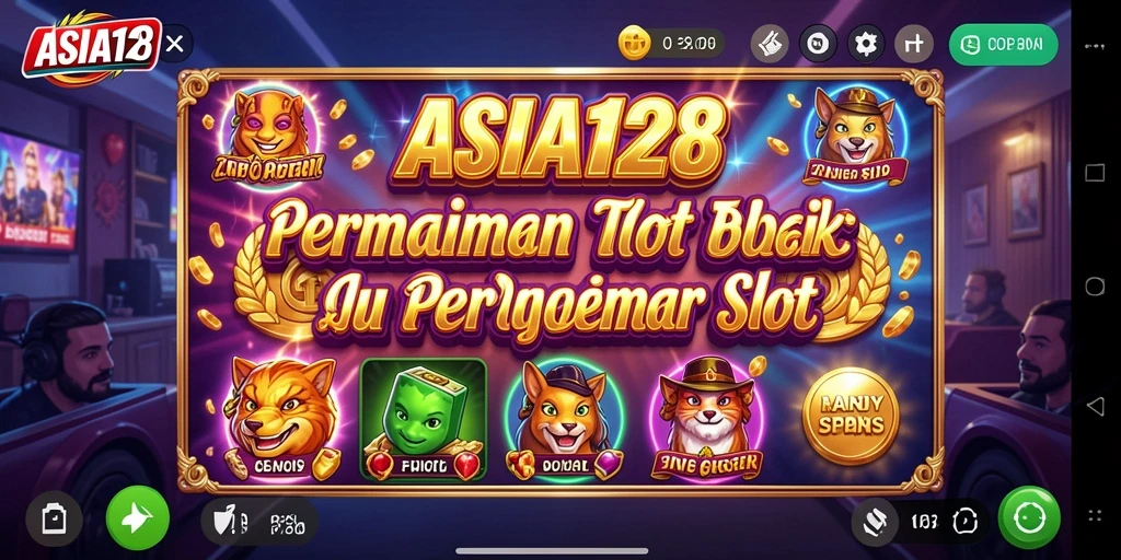 Tampilan gameplay seru dan menegangkan dari permainan Slot ASIA128.