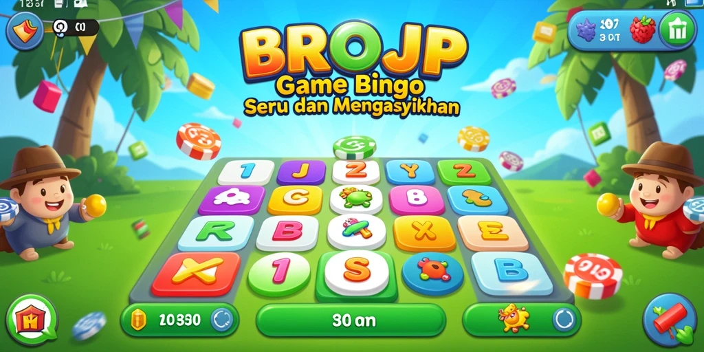 Tampilan gameplay menarik dari game Bingo BROJP.
