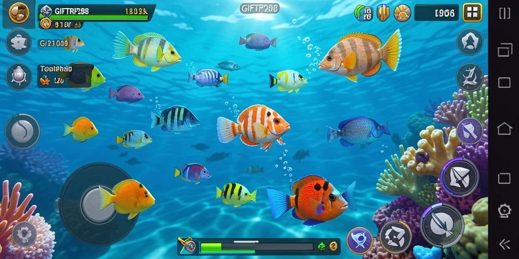 Tampilan gameplay seru Tembak Ikan di GIFTRP288.