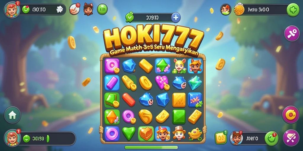 Tampilan gameplay HOKI777 yang colorful dan seru.