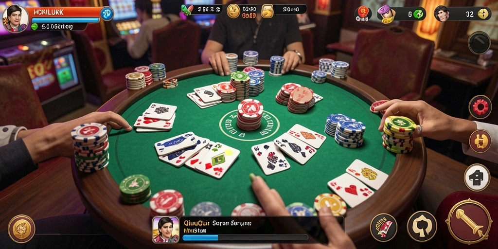 Tampilan gameplay QiuQiu yang seru dan kompetitif di HOKILUCK.