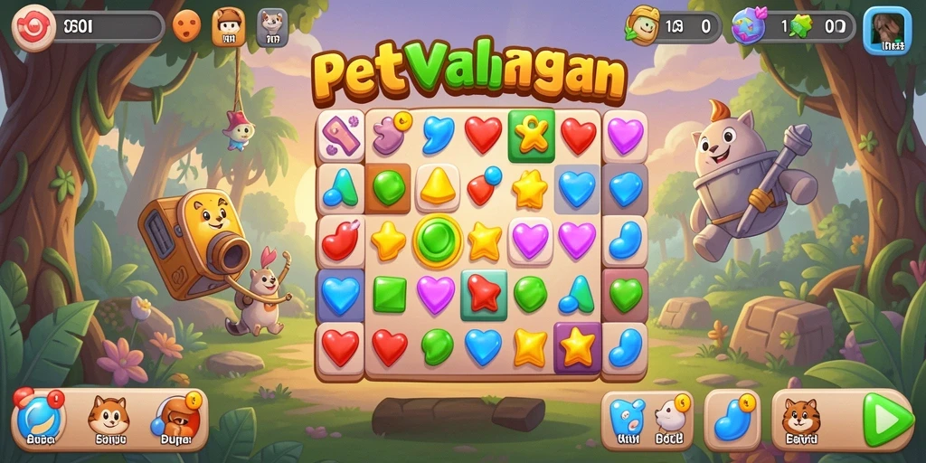 Tampilan gameplay <strong>RVIP1</strong> yang menawan dan penuh warna.