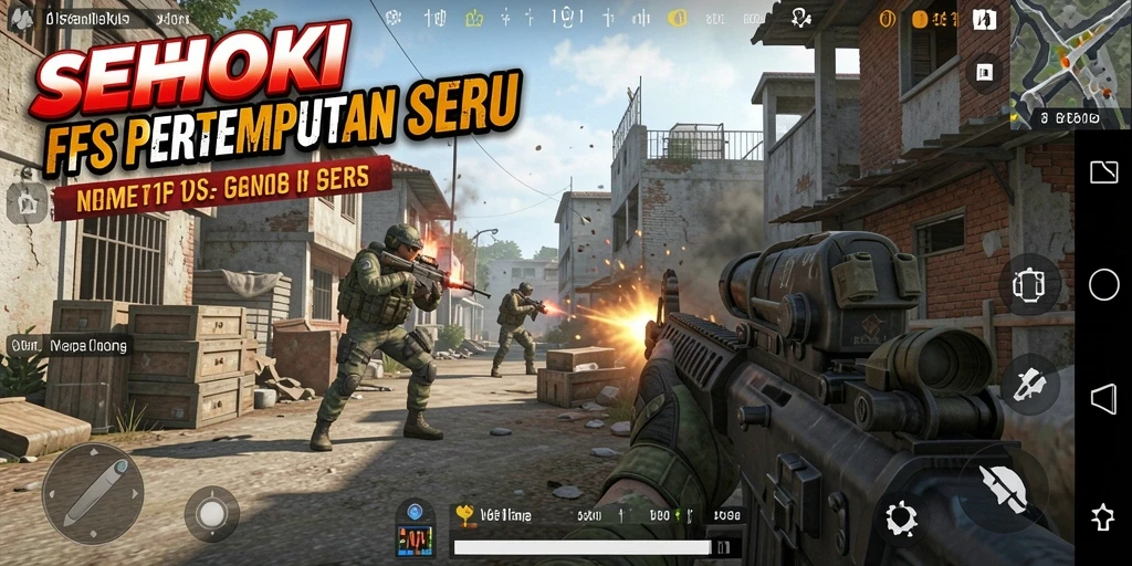 Tampilan gameplay SEHOKI yang mendebarkan dan penuh aksi.