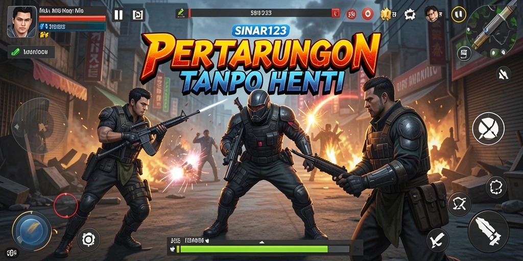 Menampilkan aksi pertarungan seru di SINAR123.