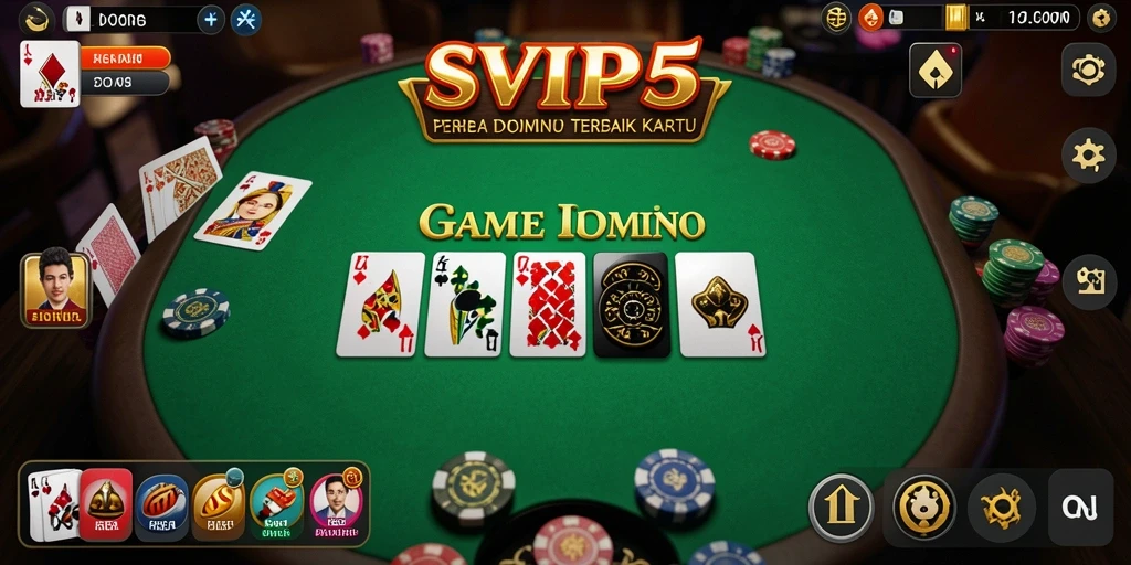 Screenshot gameplay menunjukkan keseruan bermain Domino di SVIP5.