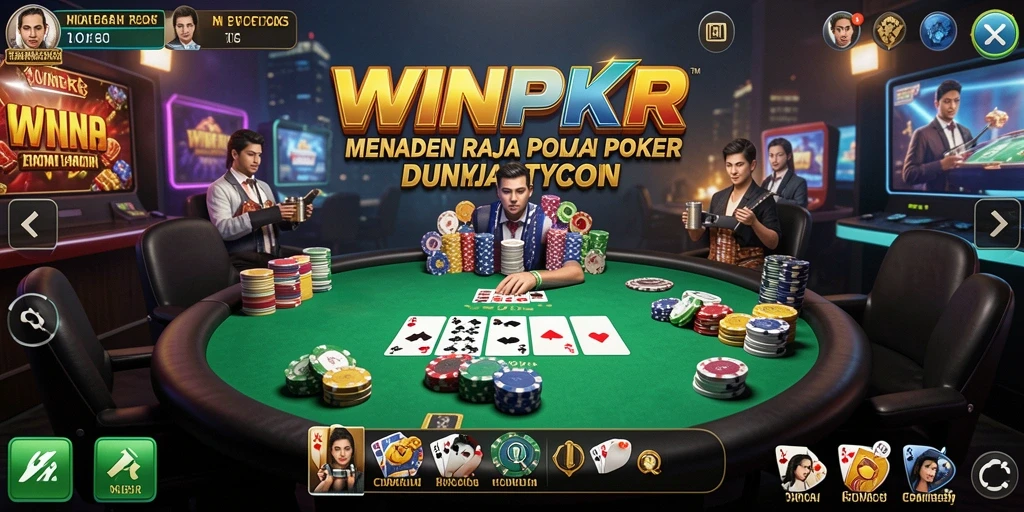 Tampilan gameplay Tycoon WINPKR yang penuh strategi.