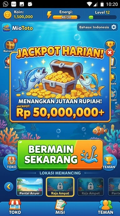 Tampilan utama pusat unduh miototo dengan berbagai aplikasi menarik.