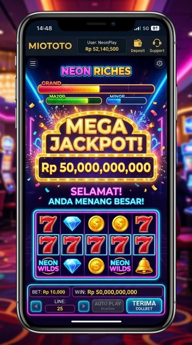 Antarmuka pengguna miototo yang menarik dan intuitif.